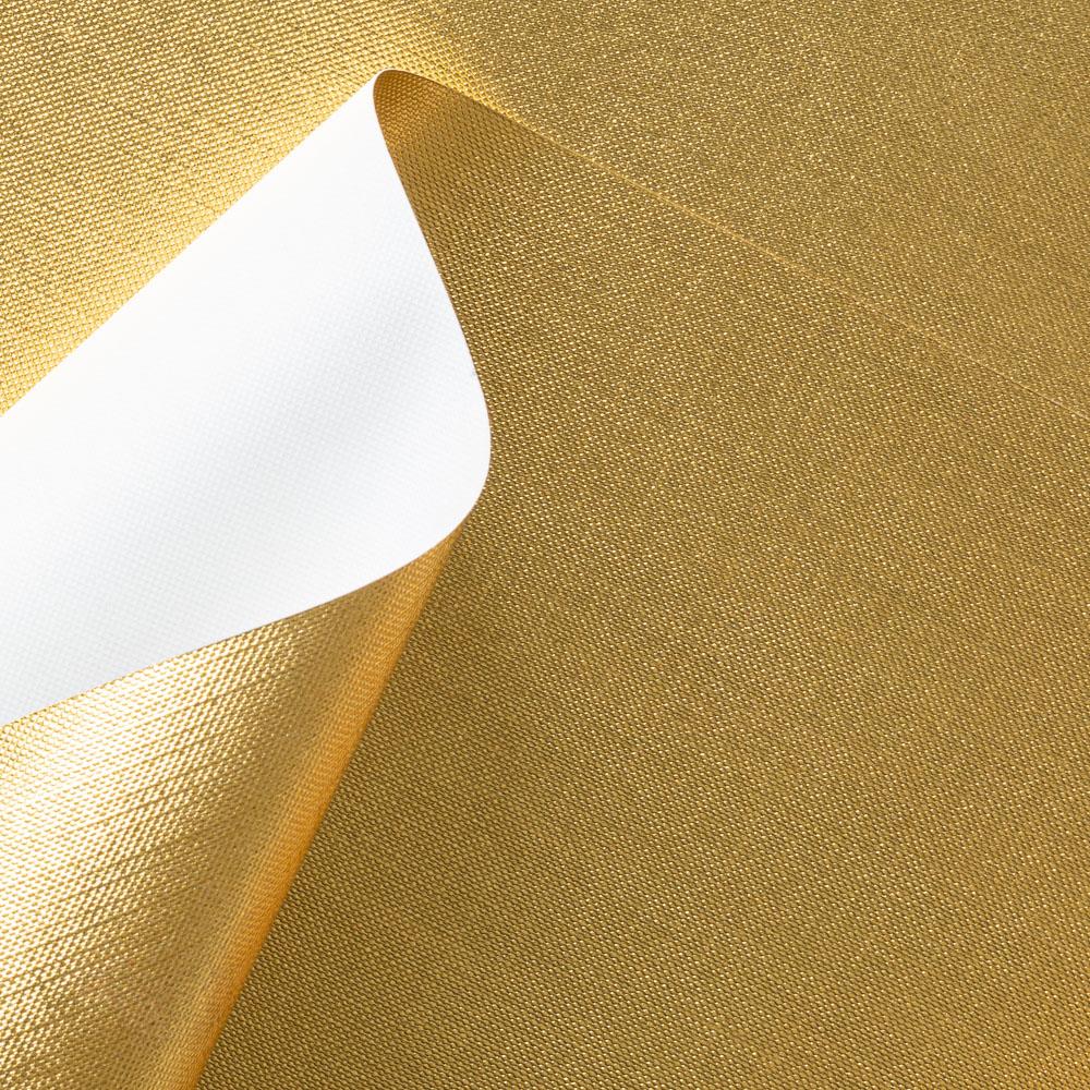 Carta decorativa metallizzata Oro lucido a trama tessile · Manamant Paper  Tales